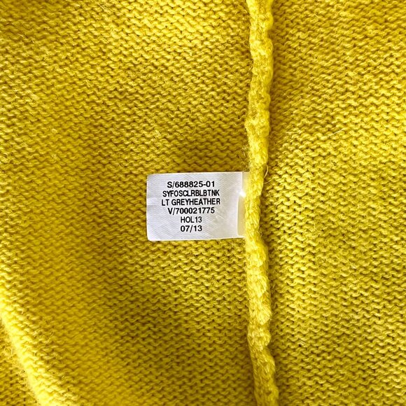 Vintage Banana Republic wool cashmere sweater, size S, yellow-gray - Picture 5 of 5
